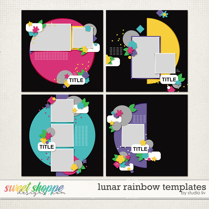 Lunar Rainbow Templates by Studio Liv