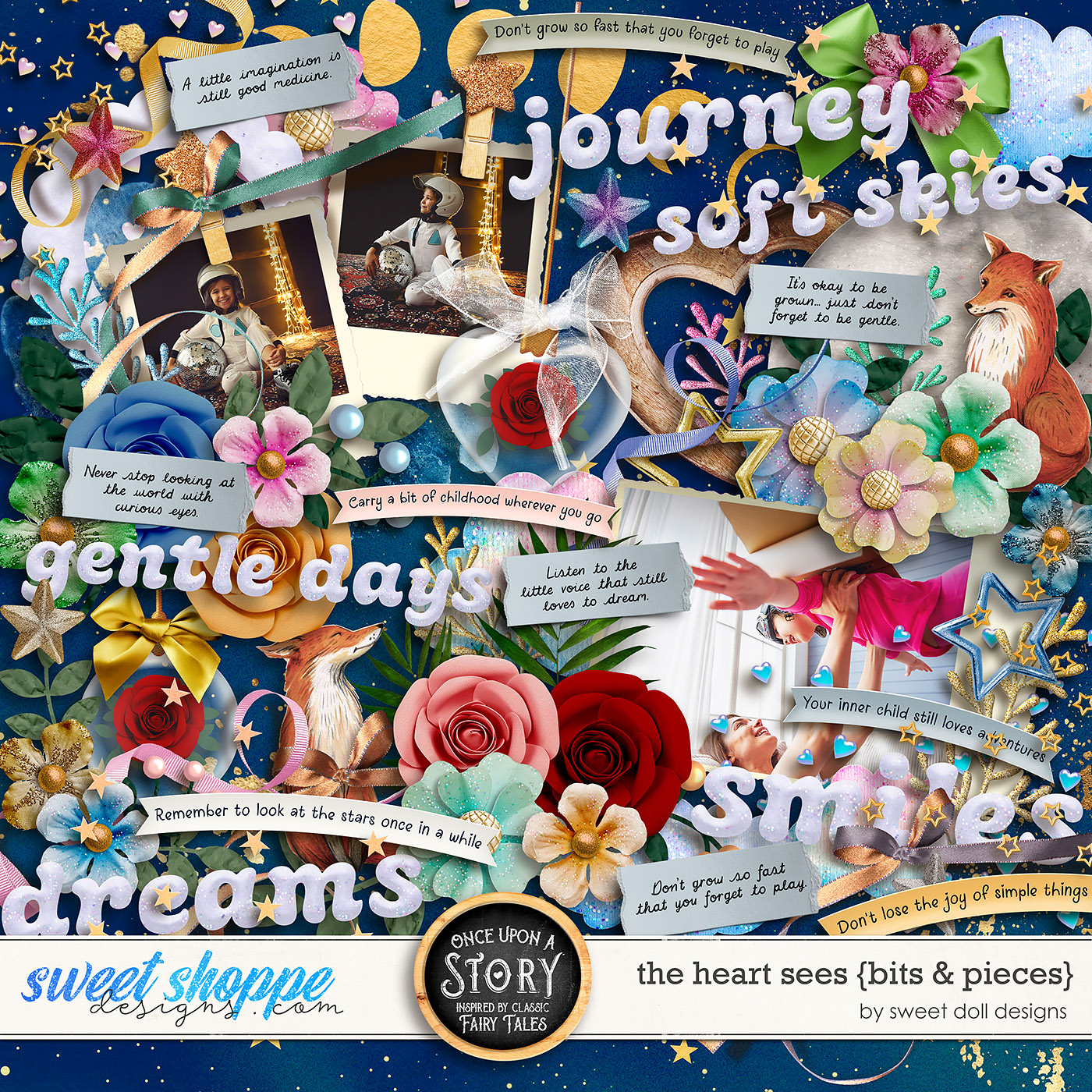 Once Upon a Story: The Heart Sees {bits & pieces} by Sweet Doll designs
