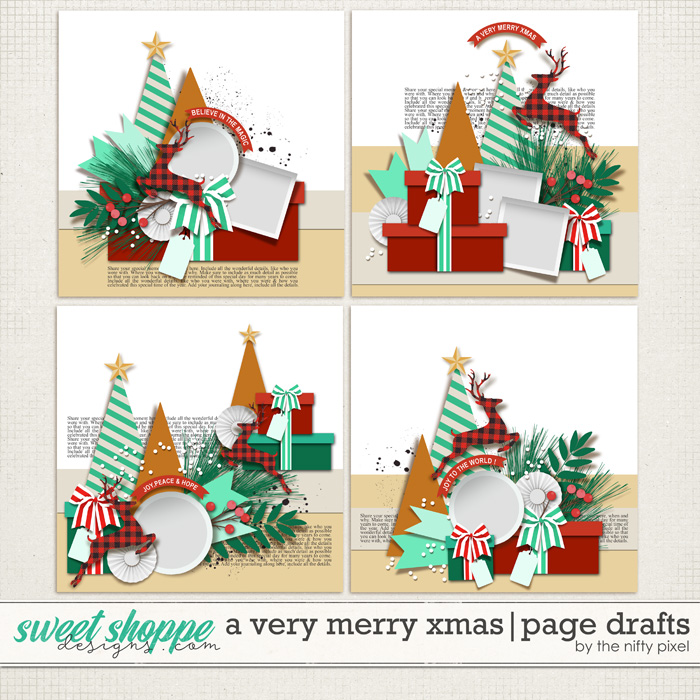 A VERY MERRY XMAS | PAGE DRAFTS by The Nifty Pixel