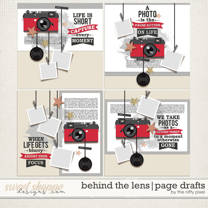 BEHIND THE LENS | PAGE DRAFTS by The Nifty Pixel
