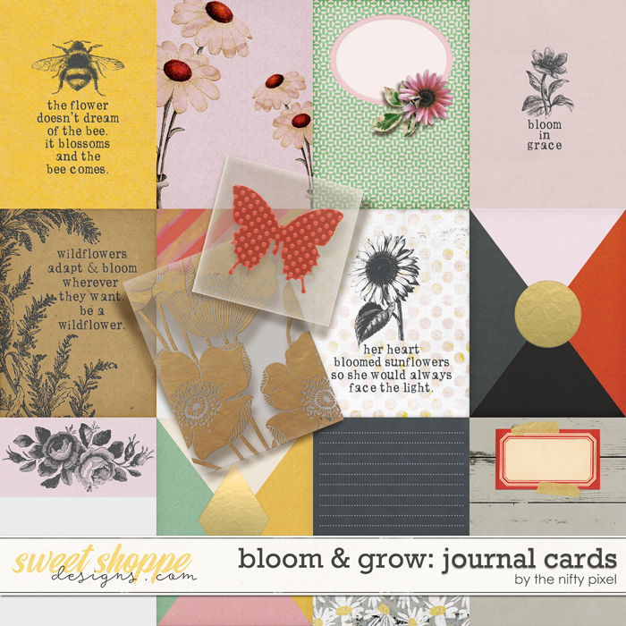 BLOOM & GROW | JOURNAL CARDS by The Nifty Pixel