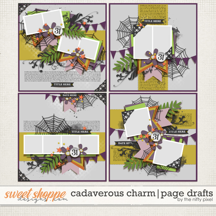 CADAVEROUS CHARM | PAGE DRAFTS by The Nifty Pixel