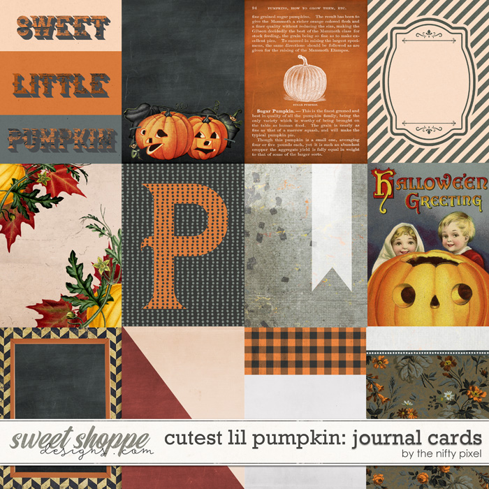 CUTEST LIL PUMPKIN | JOURNAL CARDS by The Nifty Pixel