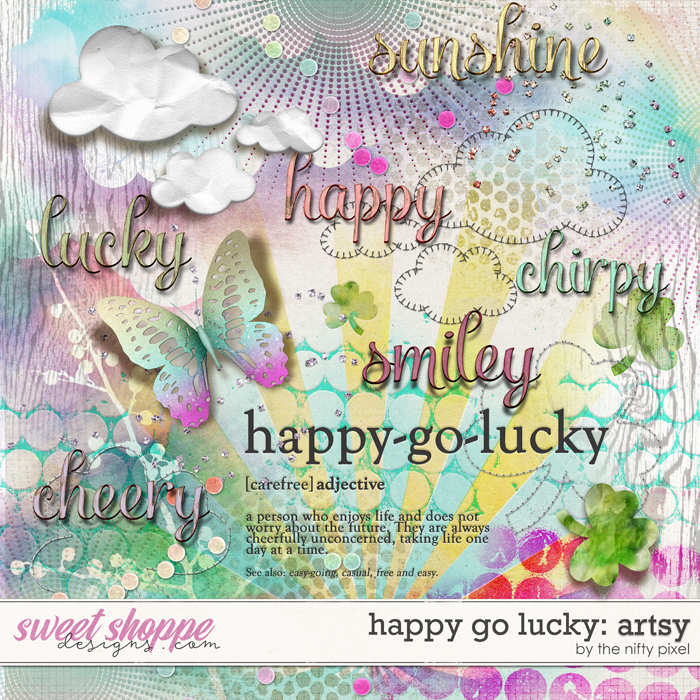 HAPPY GO LUCKY | ARTSY by The Nifty Pixel