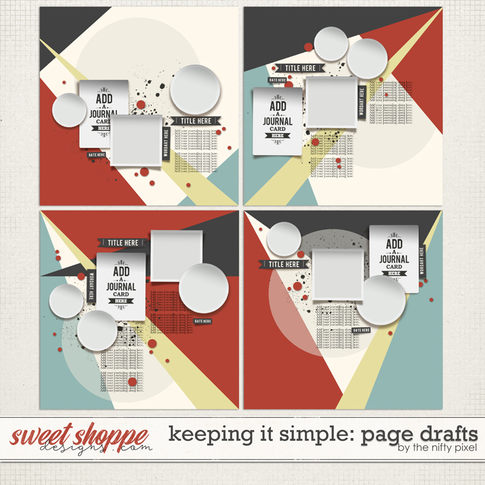 KEEPING IT SIMPLE V.1 | PAGE DRAFTS by The Nifty Pixel