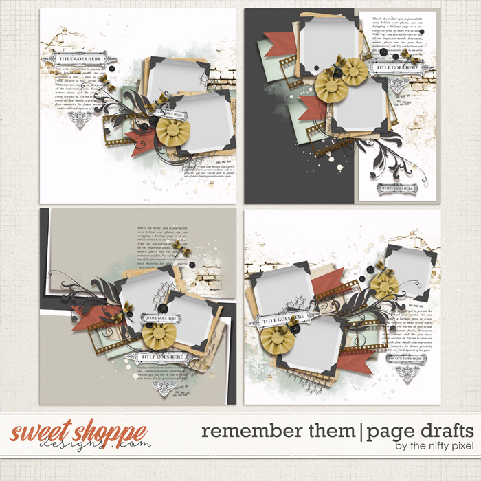 REMEMBER THEM | PAGE DRAFTS by The Nifty Pixel 