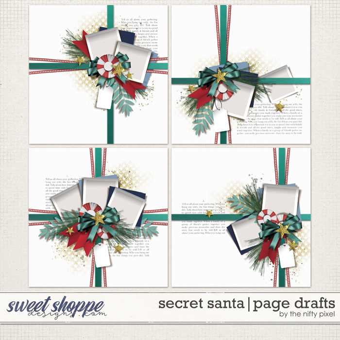 SECRET SANTA | PAGE DRAFTS by The Nifty Pixel