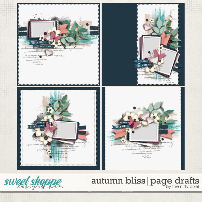 AUTUMN BLISS | PAGE DRAFTS by The Nifty Pixel