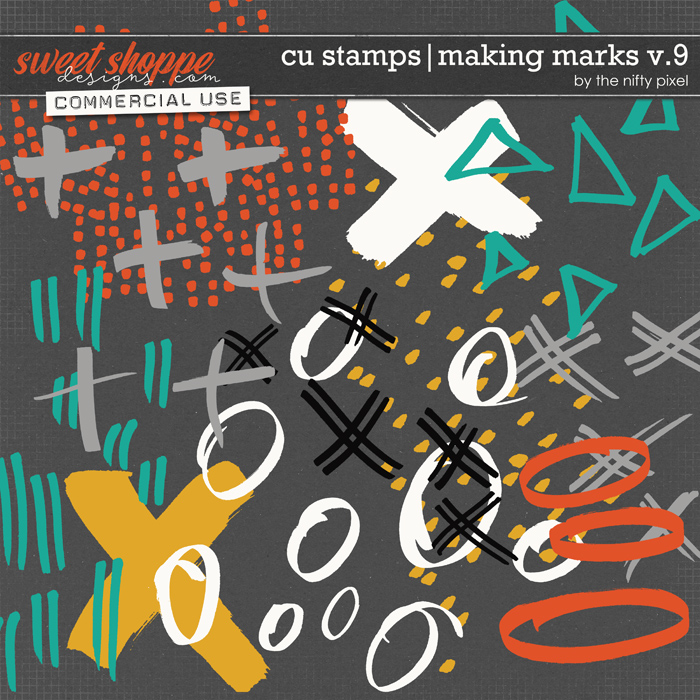 CU BRUSH & STAMPS | MAKING MARKS V.9 by The Nifty Pixel
