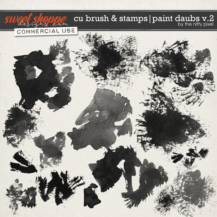 CU BRUSH & STAMPS | PAINT DAUBS V.2 by The Nifty Pixel