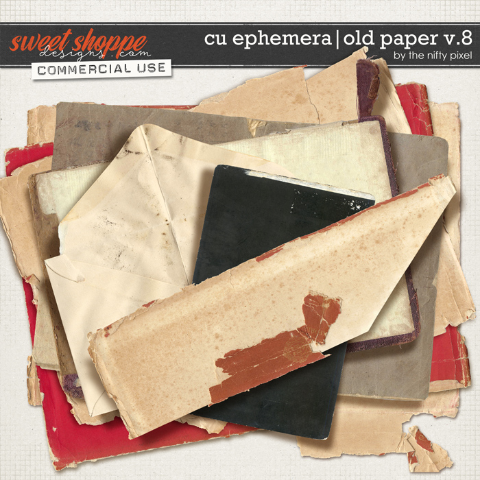 CU EPHEMERA | OLD PAPER V.8 by The Nifty Pixel