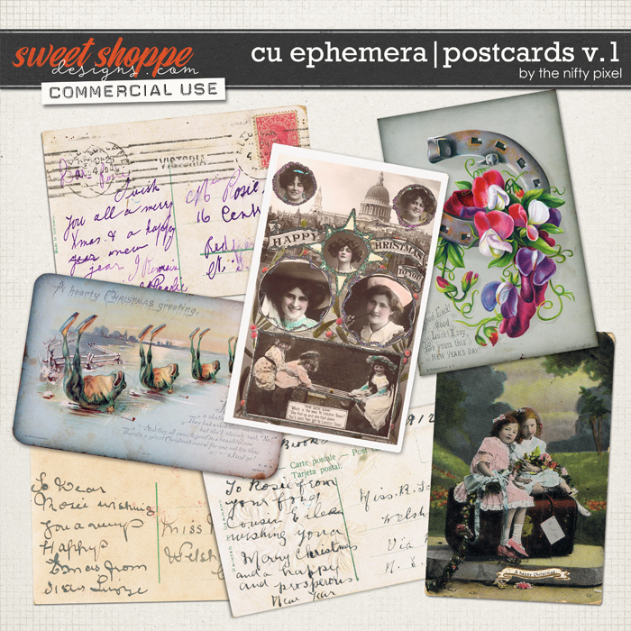 CU EPHEMERA | POSTCARDS V.1 by The Nifty Pixel CU EPHEMERA | POSTCARDS V.1 by The Nifty Pixel