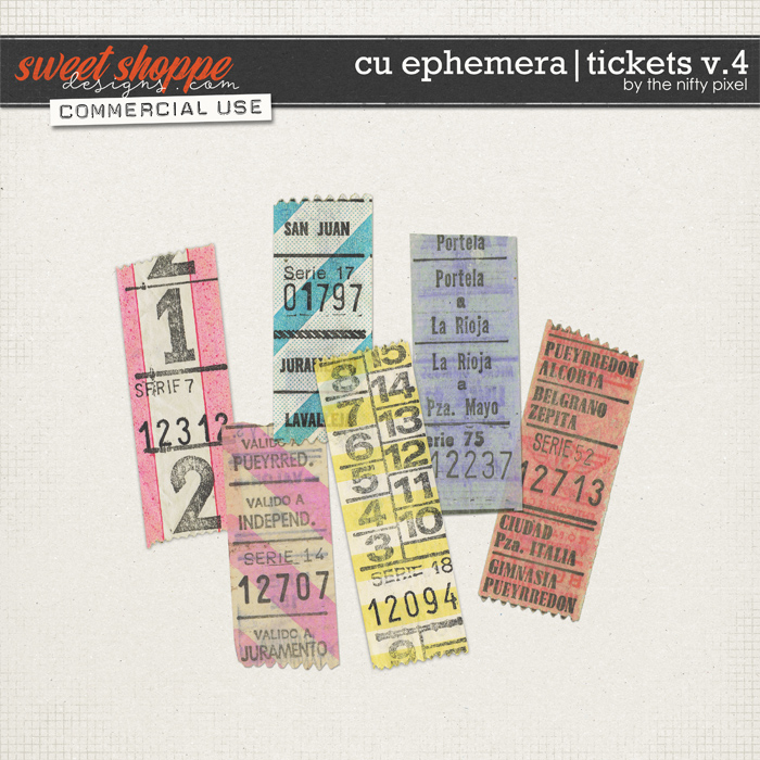 CU EPHEMERA | TICKETS V.4 by The Nifty Pixel