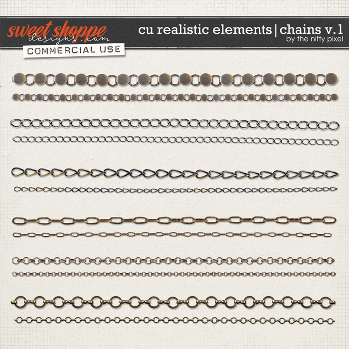 CU REALISTIC ELEMENTS | CHAINS V.1 by The Nifty Pixel