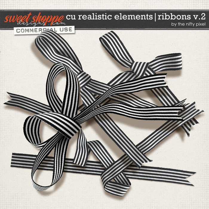 CU REALISTIC ELEMENTS | RIBBONS V.2 by The Nifty Pixel