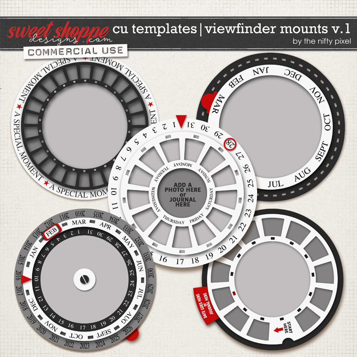 CU TEMPLATES | VIEWFINDER MOUNTS V.1 by The Nifty Pixel