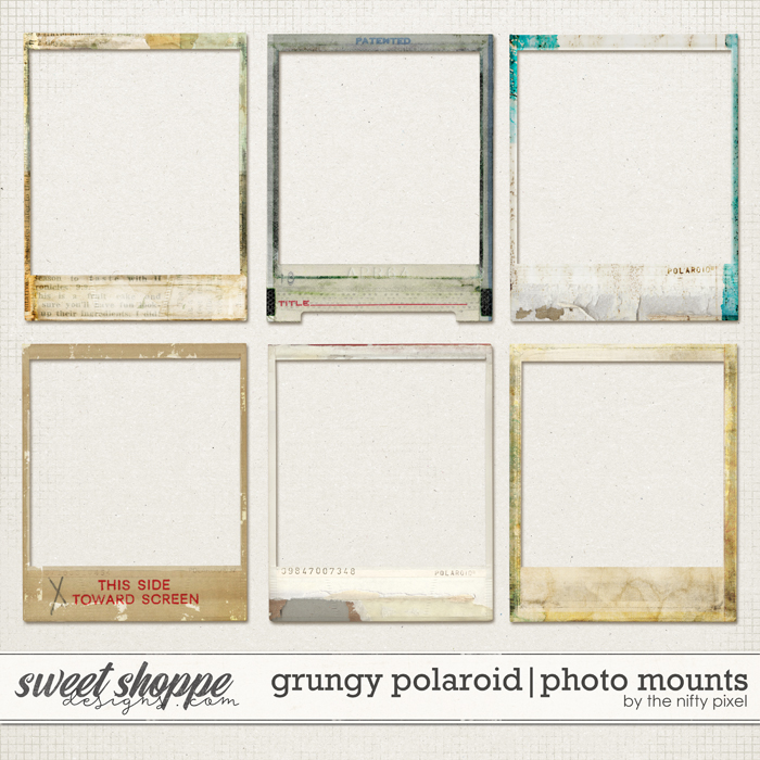 GRUNGY POLAROID | MOUNTS by The Nifty Pixel