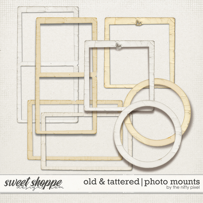 OLD & TATTERED | PHOTO MOUNTS by The Nifty Pixel OLD & TATTERED | PHOTO MOUNTS by The Nifty Pixel