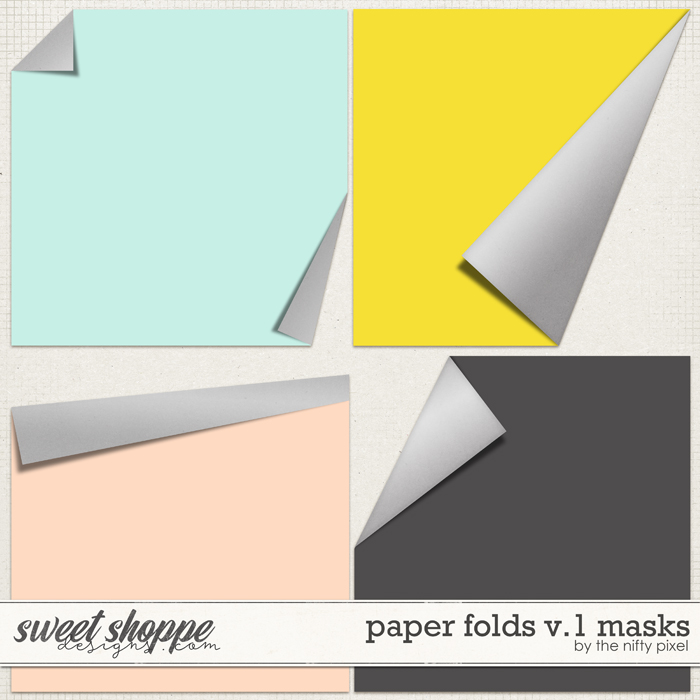 PAPER FOLDS V.1 | CLIPPING MASKS by The Nifty Pixel