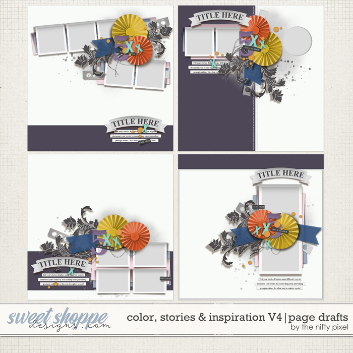 COLOR, STORIES & INSPIRATION V.4 | PAGE DRAFTS by The Nifty Pixel