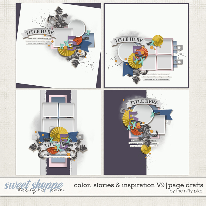 COLOR, STORIES & INSPIRATION V.9 | PAGE DRAFTS by The Nifty Pixel