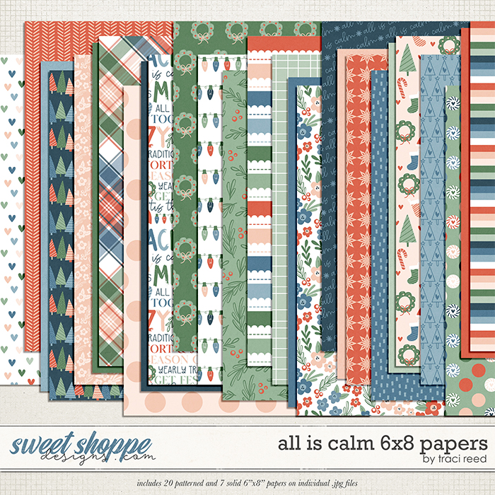 All Is Calm 6x8 Papers by Traci Reed