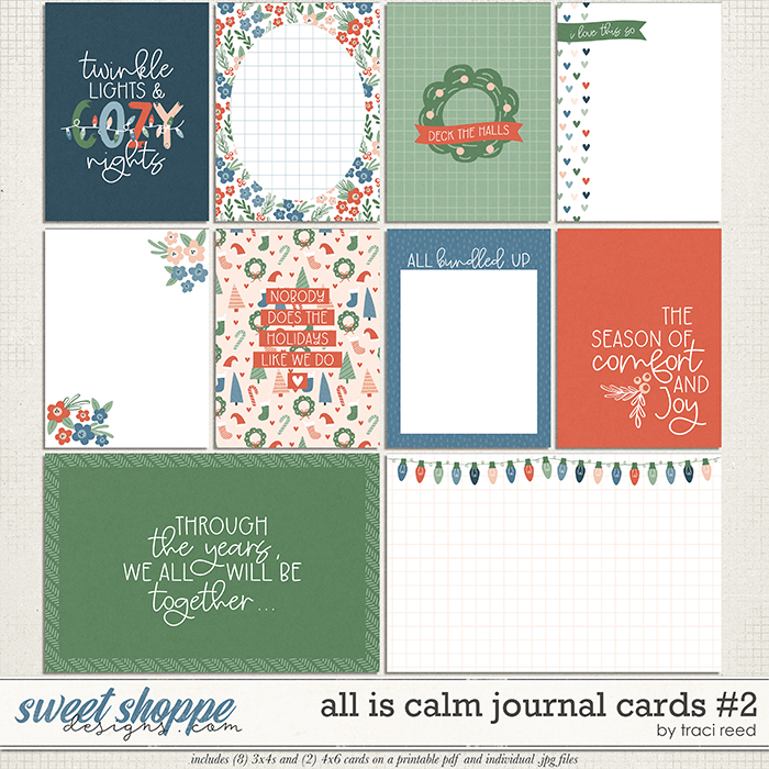 All Is Calm Cards #2 by Traci Reed