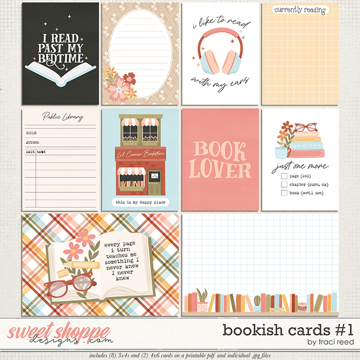 Bookish Cards #1 by Traci Reed Bookish Cards #1 by Traci Reed