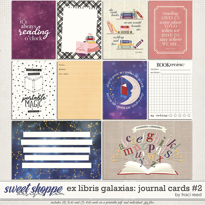 Ex Libris Galaxias Journal Cards #2 by Traci Reed Ex Libris Galaxias Journal Cards #2 by Traci Reed