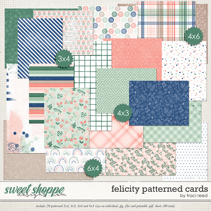 Felicity Patterned Cards by Traci Reed Felicity Patterned Cards by Traci Reed
