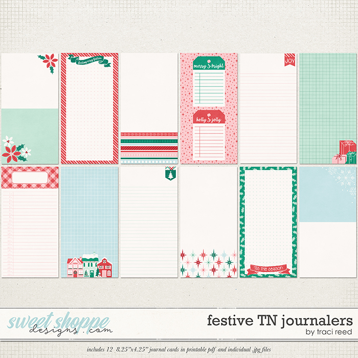 Festive TN Journalers by Traci Reed Festive TN Journalers by Traci Reed