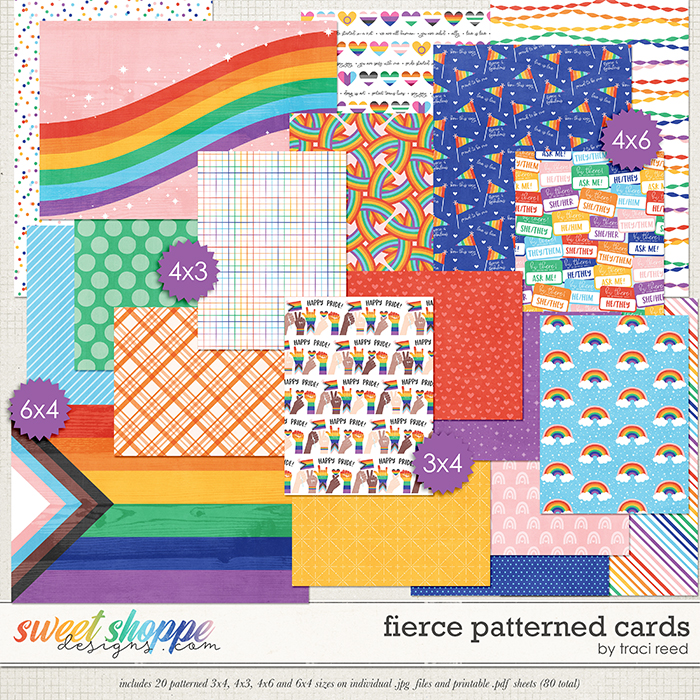 Fierce Patterned Cards by Traci Reed
