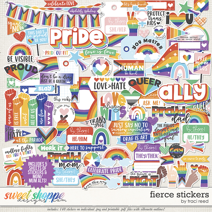 Fierce Stickers by Traci Reed