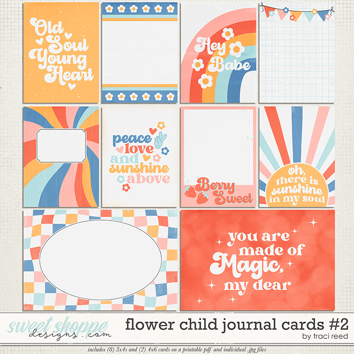 Flower Child Cards #2 by Traci Reed Flower Child Cards #2 by Traci Reed