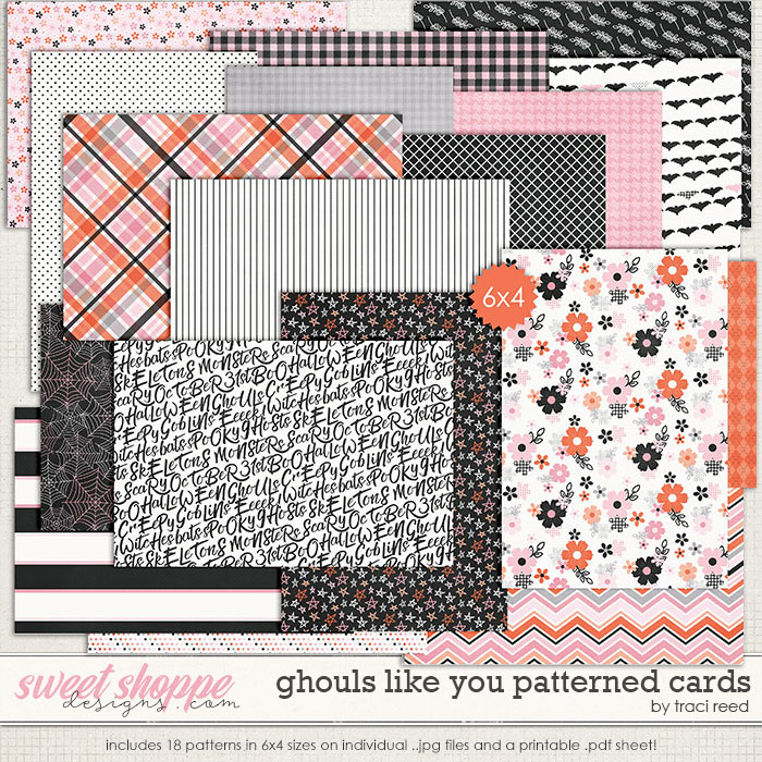 Ghouls Like You: Patterned 4x6s by Traci Reed Ghouls Like You: Patterned 4x6s by Traci Reed