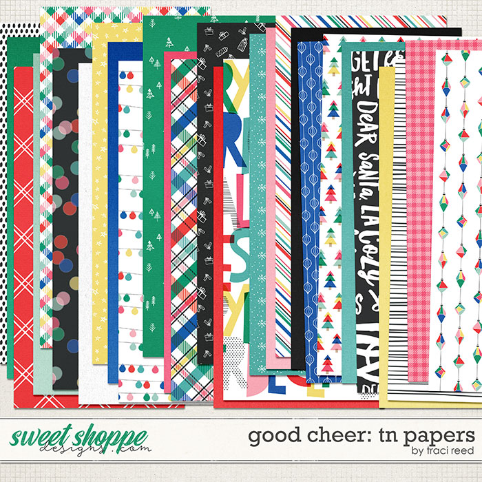 Good Cheer Traveler's Notebook Papers by Traci Reed Good Cheer Traveler's Notebook Papers by Traci Reed