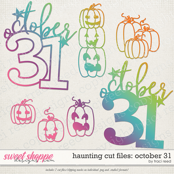 Haunting October 31st Cut Files by Traci Reed