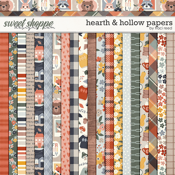 Hearth & Hollow 12x12 Papers by Traci Reed