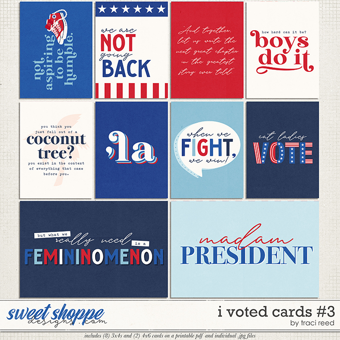 I Voted Cards #3 by Traci Reed