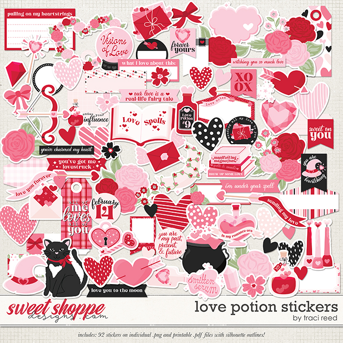 Love Potion Stickers by Traci Reed Love Potion Stickers by Traci Reed