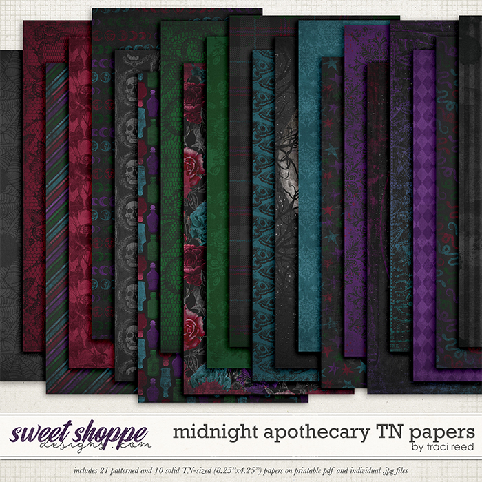 Midnight Apothecary TN Papers by Traci Reed