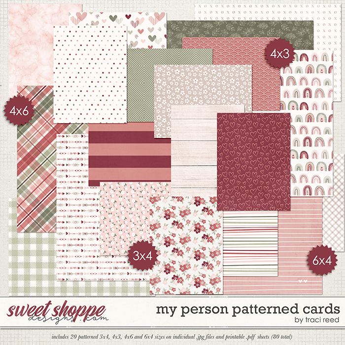 My Person Patterned Cards by Traci Reed