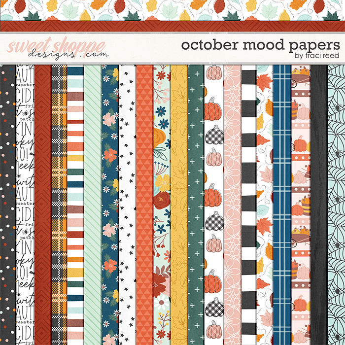 October Mood Papers by Traci Reed
