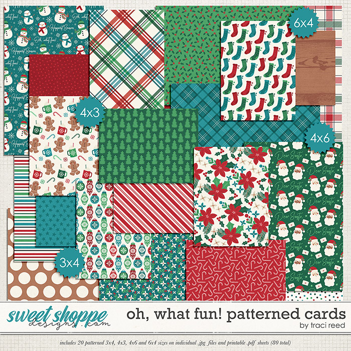 Oh, What Fun! Patterned Cards by Traci Reed Oh, What Fun! Patterned Cards by Traci Reed
