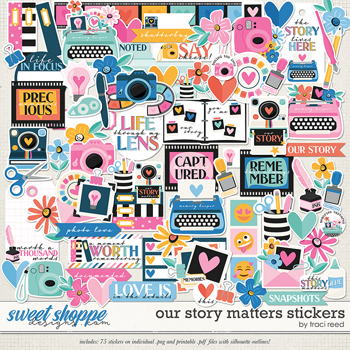 Our Story Matters Stickers by Traci Reed Our Story Matters Stickers by Traci Reed