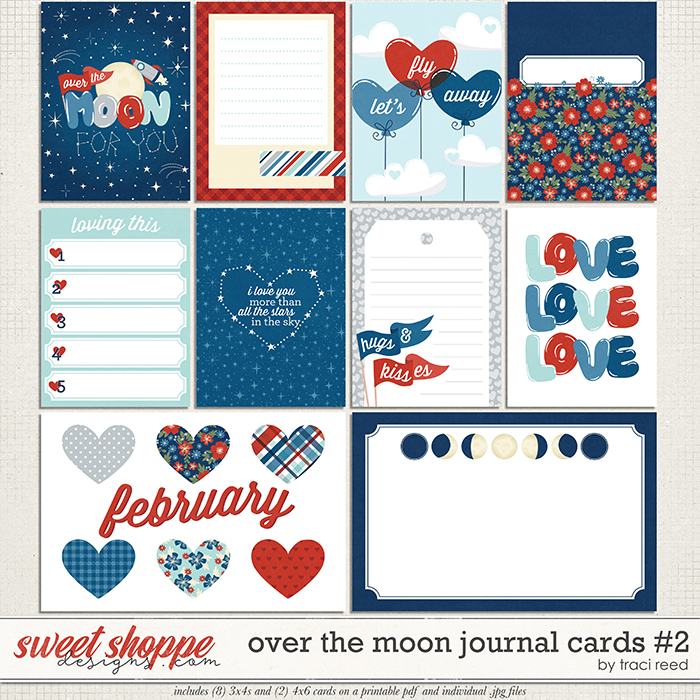 Over The Moon Cards #2 by Traci Reed Over The Moon Cards #2 by Traci Reed