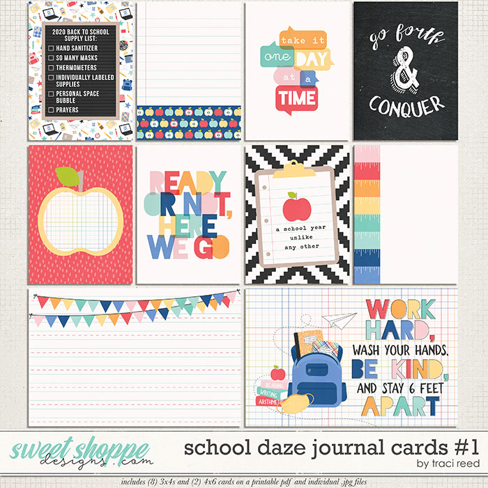 School Daze Journal Cards #1 by Traci Reed