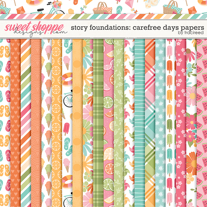 Story Foundations: Carefree Days Papers by Traci Reed