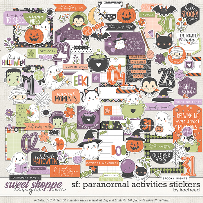Story Foundations: Paranormal Activities Stickers by Traci Reed