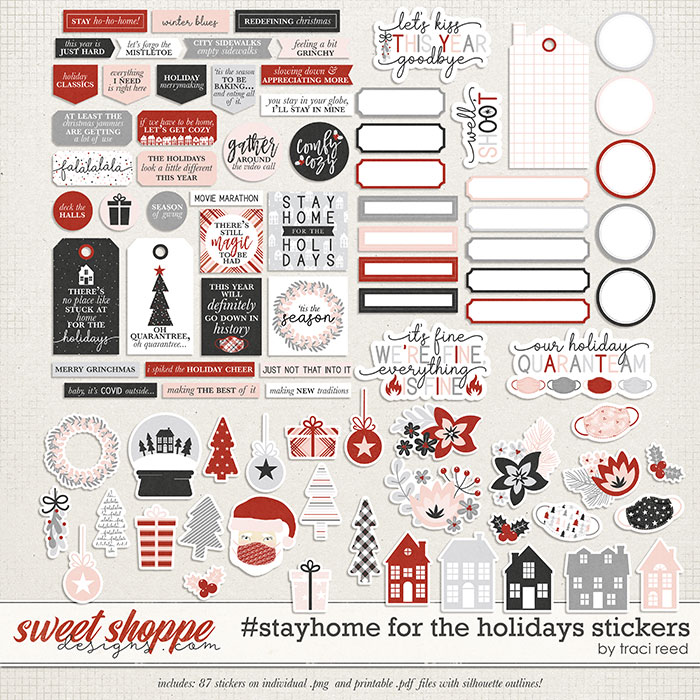 #StayHome for the Holidays: Stickers by Traci Reed